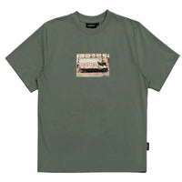 wasted paris t-shirt dumper loden green