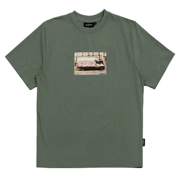 wasted paris t-shirt dumper loden green