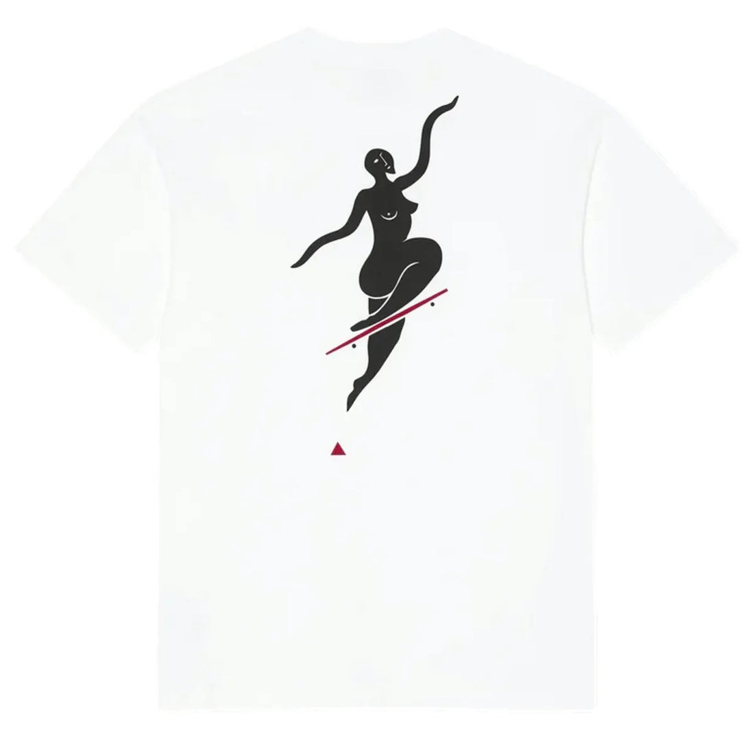 Polar skate no comply tee white