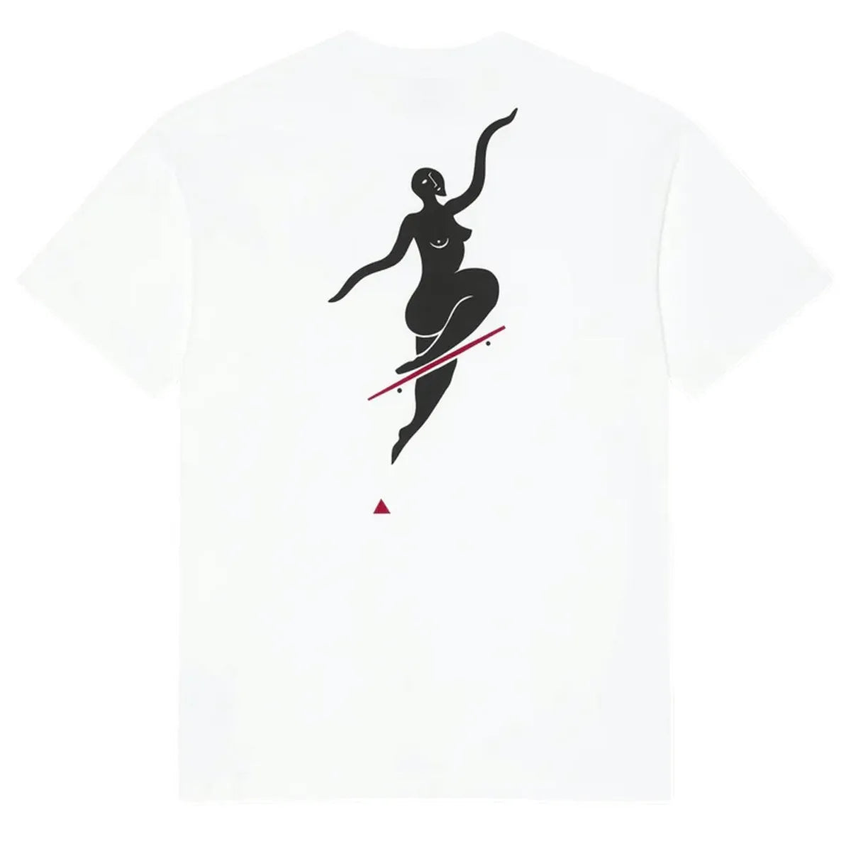 Polar skate no comply tee white