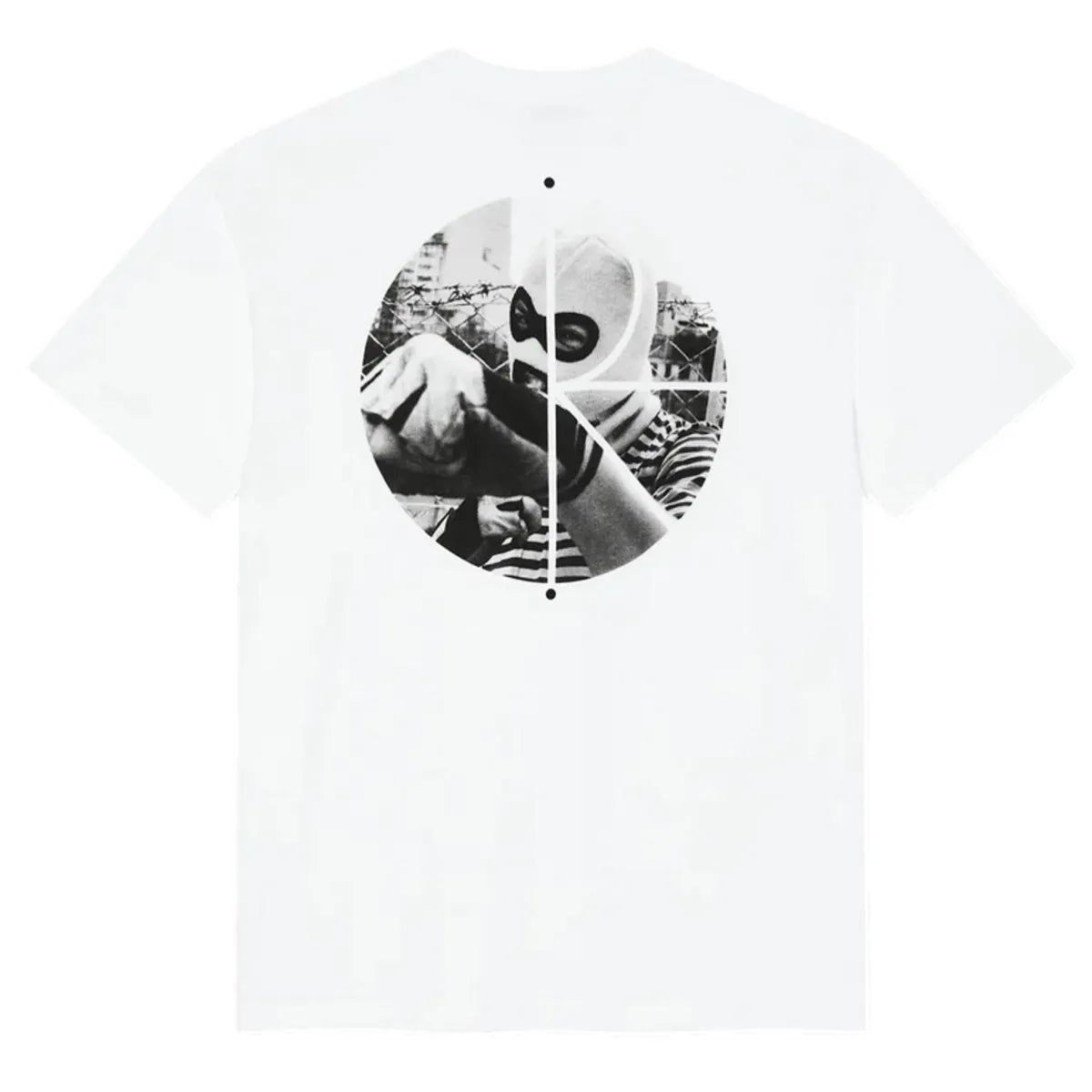 Polar fill logo tee klez white