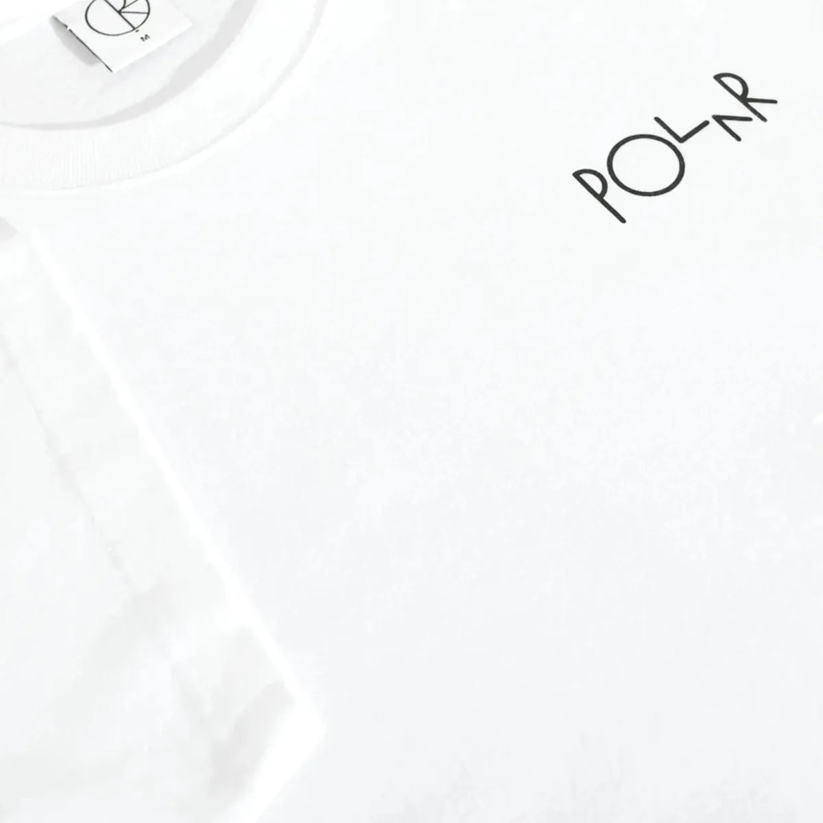 Polar fill logo tee klez white