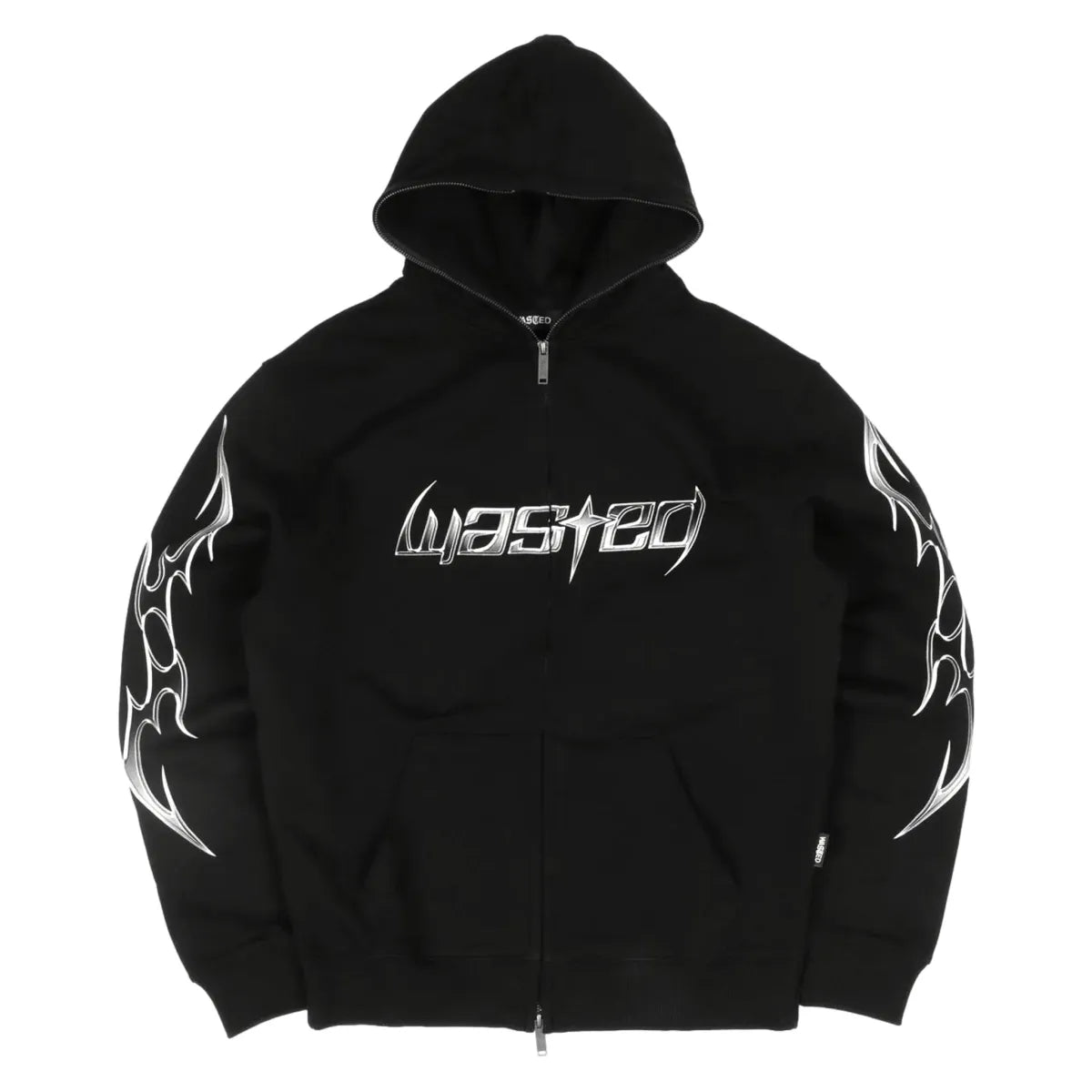 wasted paris metal blade full zip hoodie black