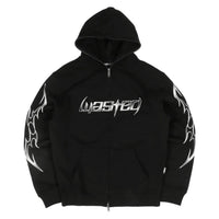 wasted paris metal blade full zip hoodie black