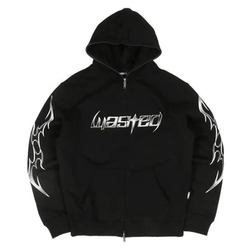wasted paris metal blade full zip hoodie black
