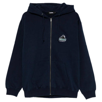 X large slanted og zip hoodie blue navy