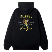 X large peace squad zip hoodie black