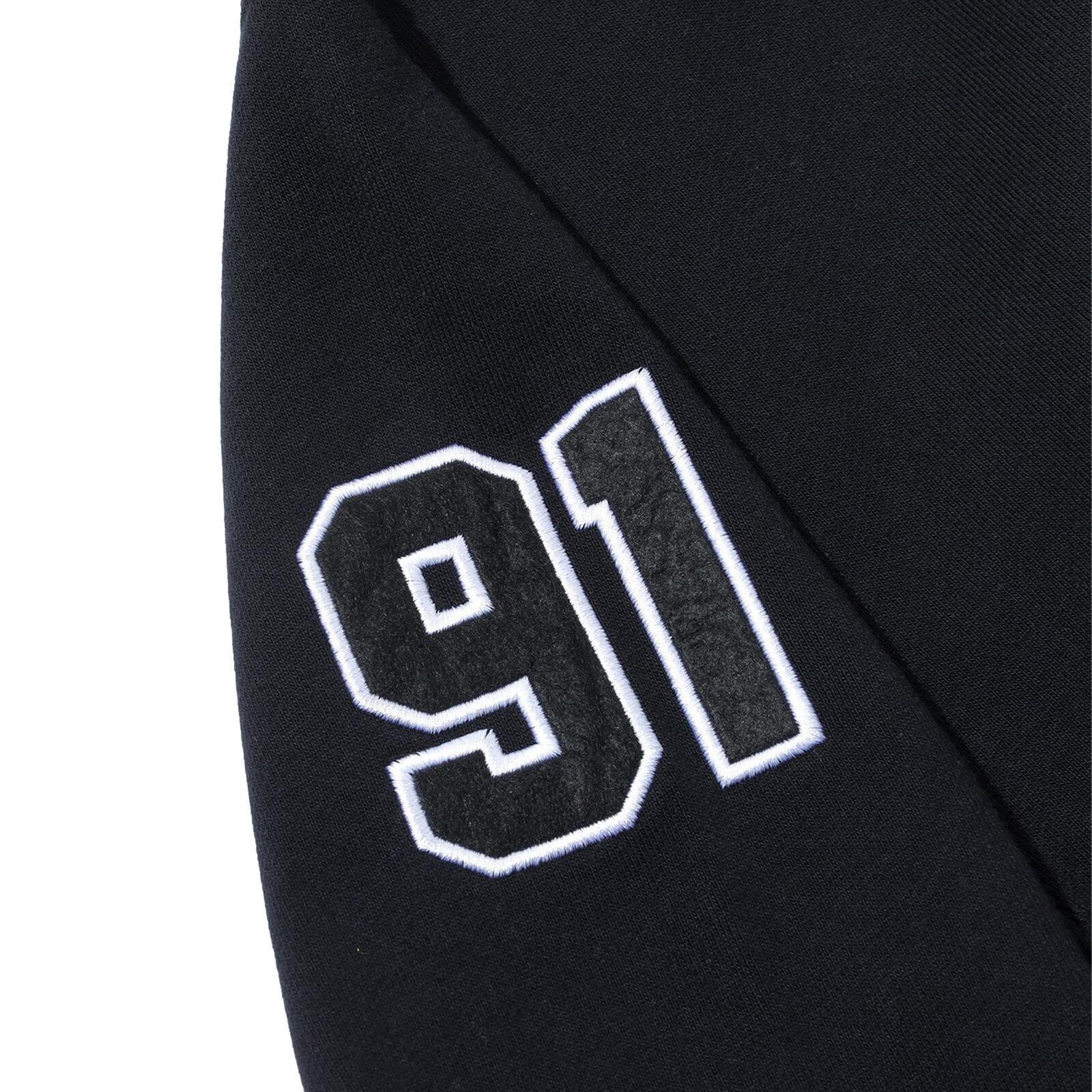 X large arch logo half zip black,