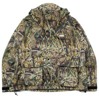 X LARGE HOODED PUFFER JACKET CAMO