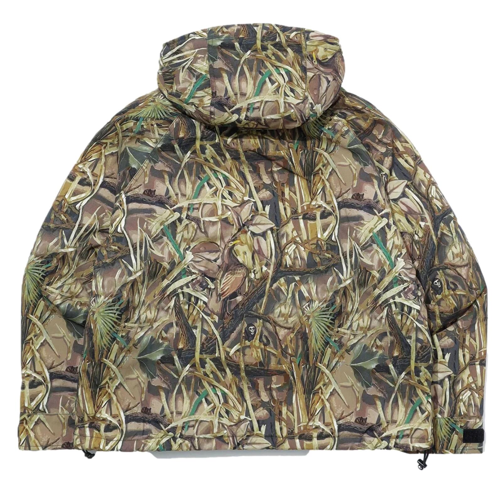 X LARGE HOODED PUFFER JACKET CAMO