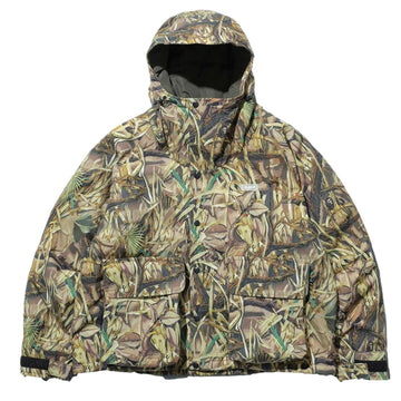 X LARGE HOODED PUFFER JACKET CAMO