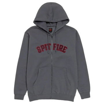 spitfire zip hoodie spitball solid grey