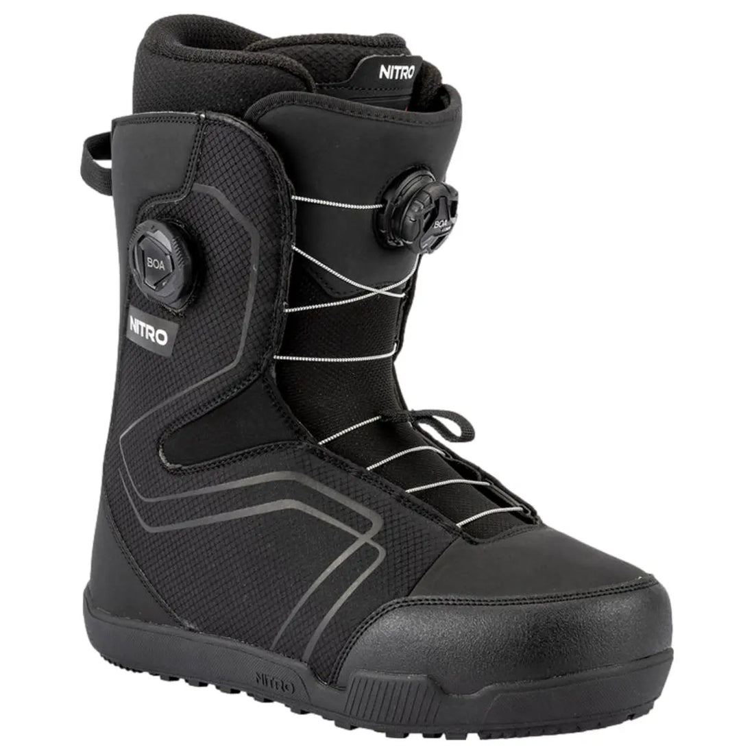 NITRO TANGENT DOUBLE BOA BLACK SNOWBOARD BOOTS