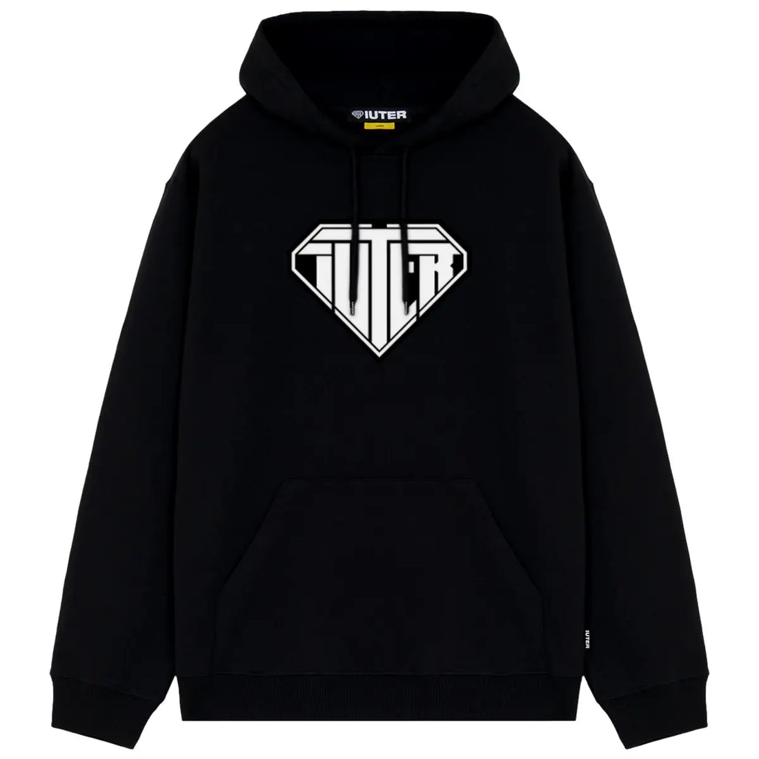 Iuter logo hoodie black