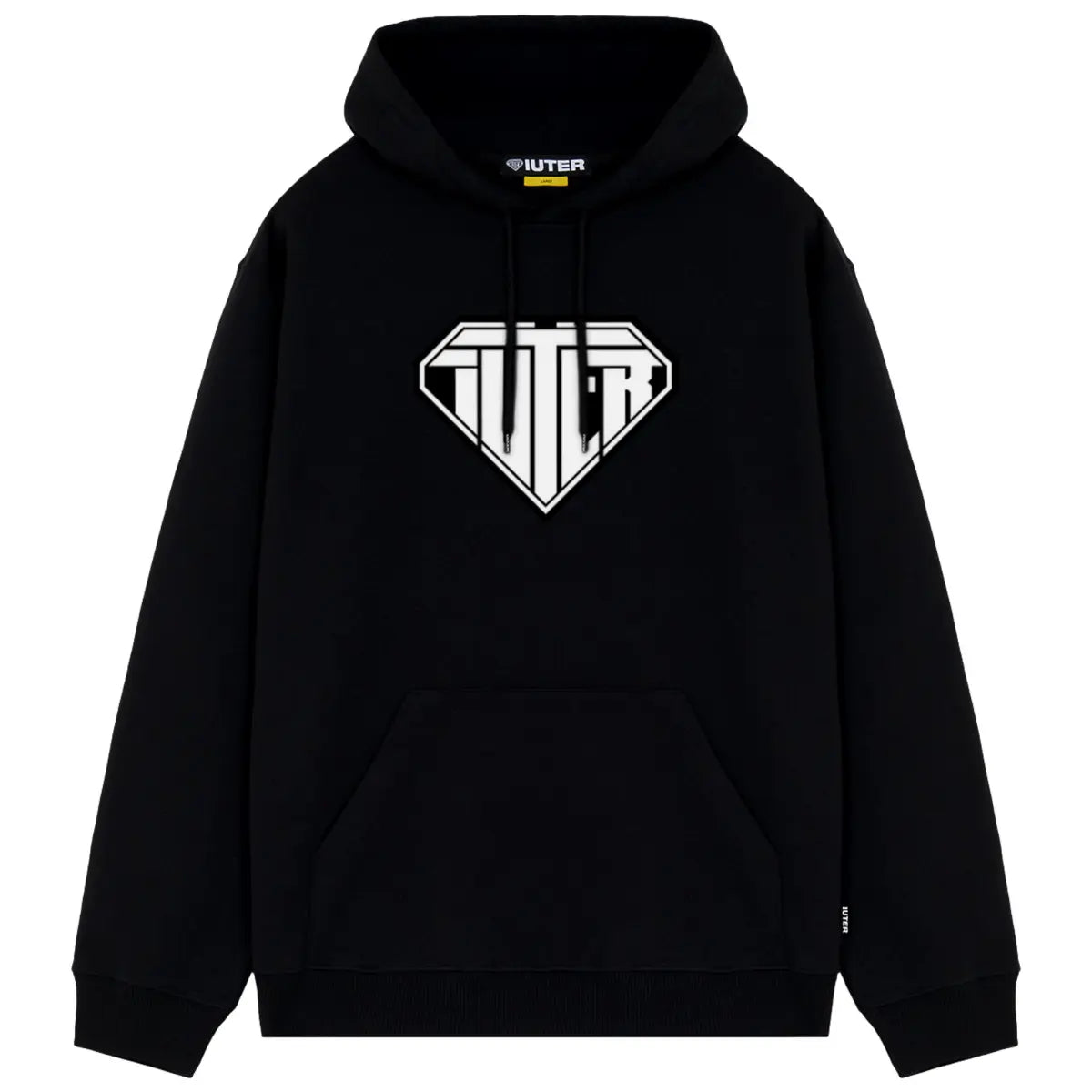 Iuter logo hoodie black