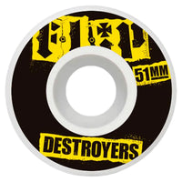 Flip Destroyers wheels black yellow 51 mm 100A