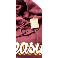 PLEASURES SKATEBOARDS FELPA HOODIE BORDEAUX