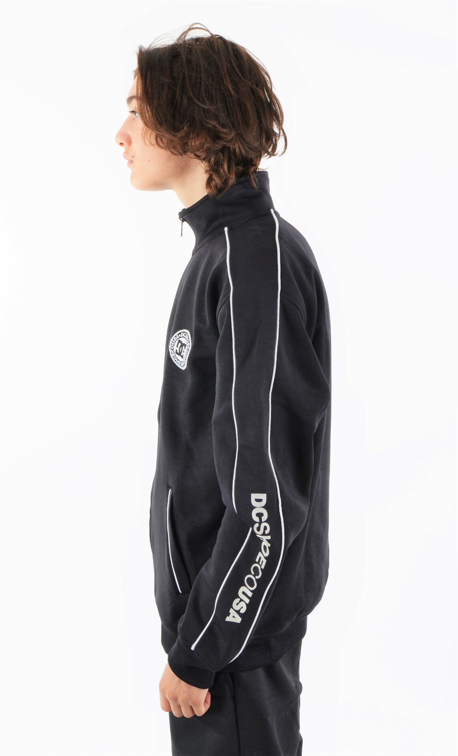 DC SHOES FUL ZIP FELPA GIROCOLLO BLACK