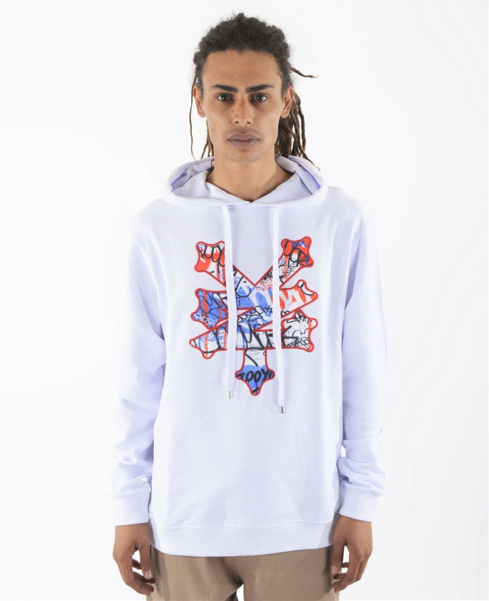 ZOO YORK FELPA HOODIE LOGO WHITE