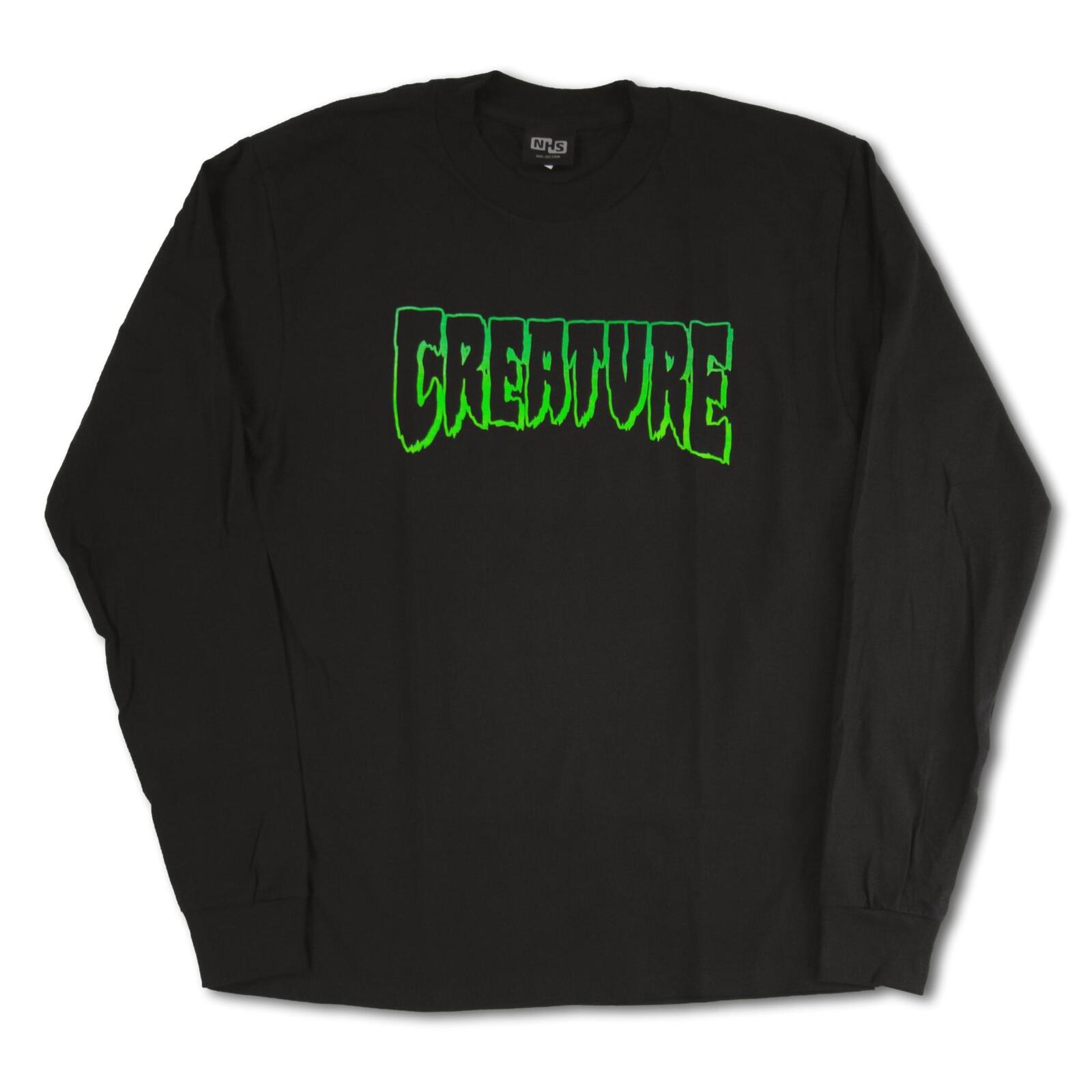 CREATURE LONG SLEEVE T SHIRT LOGO OUTLINE