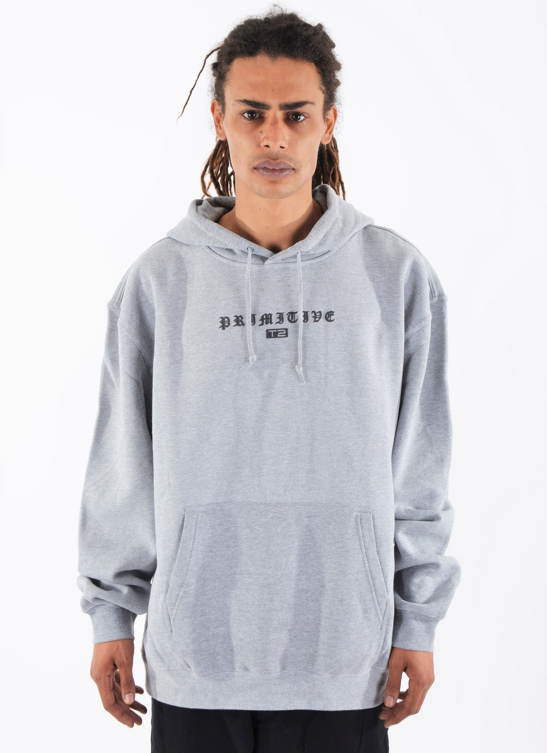 PRIMITIVE X TERMINATOR GREY MACHINE HOOD HOODIE