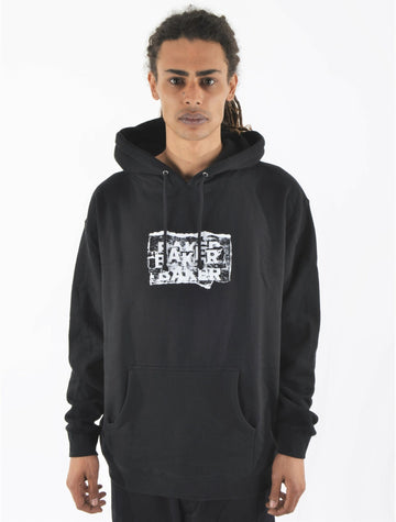 BAKER DISTRESSING HOODIE FELPA BLACK