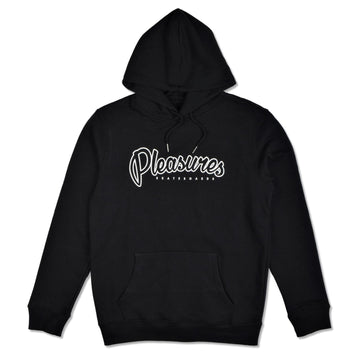 PLEASURES SKATEBOARDS BLACK HOODIE FELPA