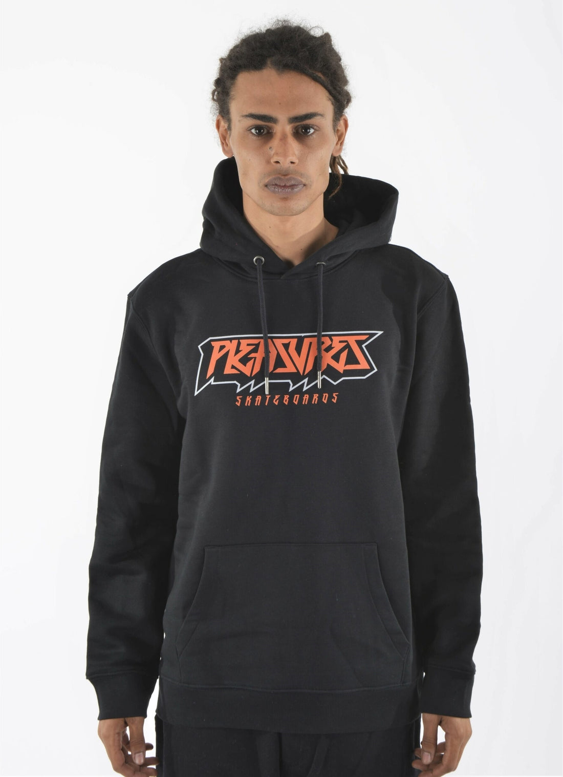 PLEASURES SKATEBOARDS BLACK LASER HOODIE