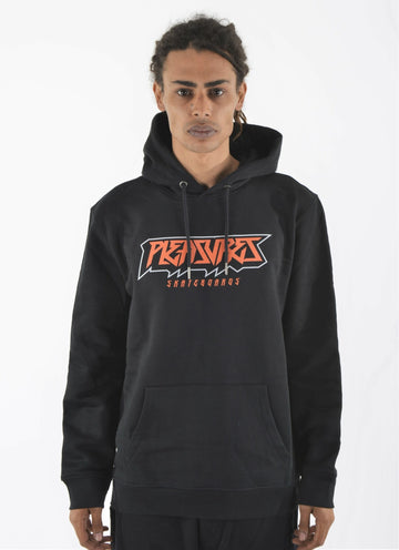 PLEASURES SKATEBOARDS BLACK LASER HOODIE