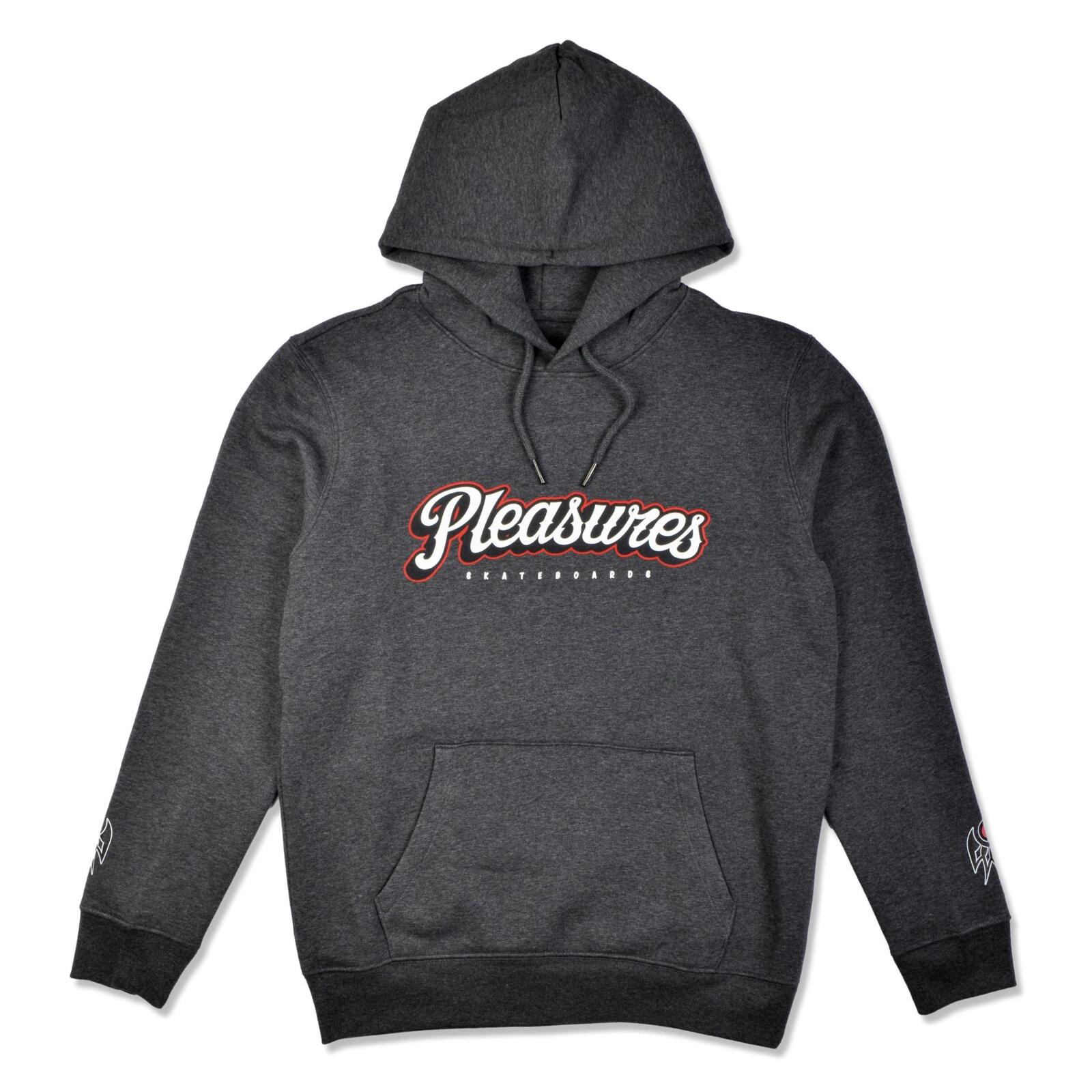 PLEASURES SKATEBOARDS RODEO FELPA HOODIE GREY