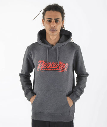 PLEASURES SKATEBOARDS GREY BASEBALL HOODIE
