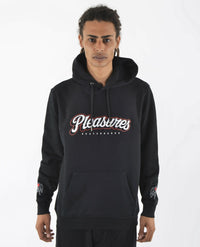 PLEASURES SKATEBOARDS BLACK RODEO FELPA HOODIE