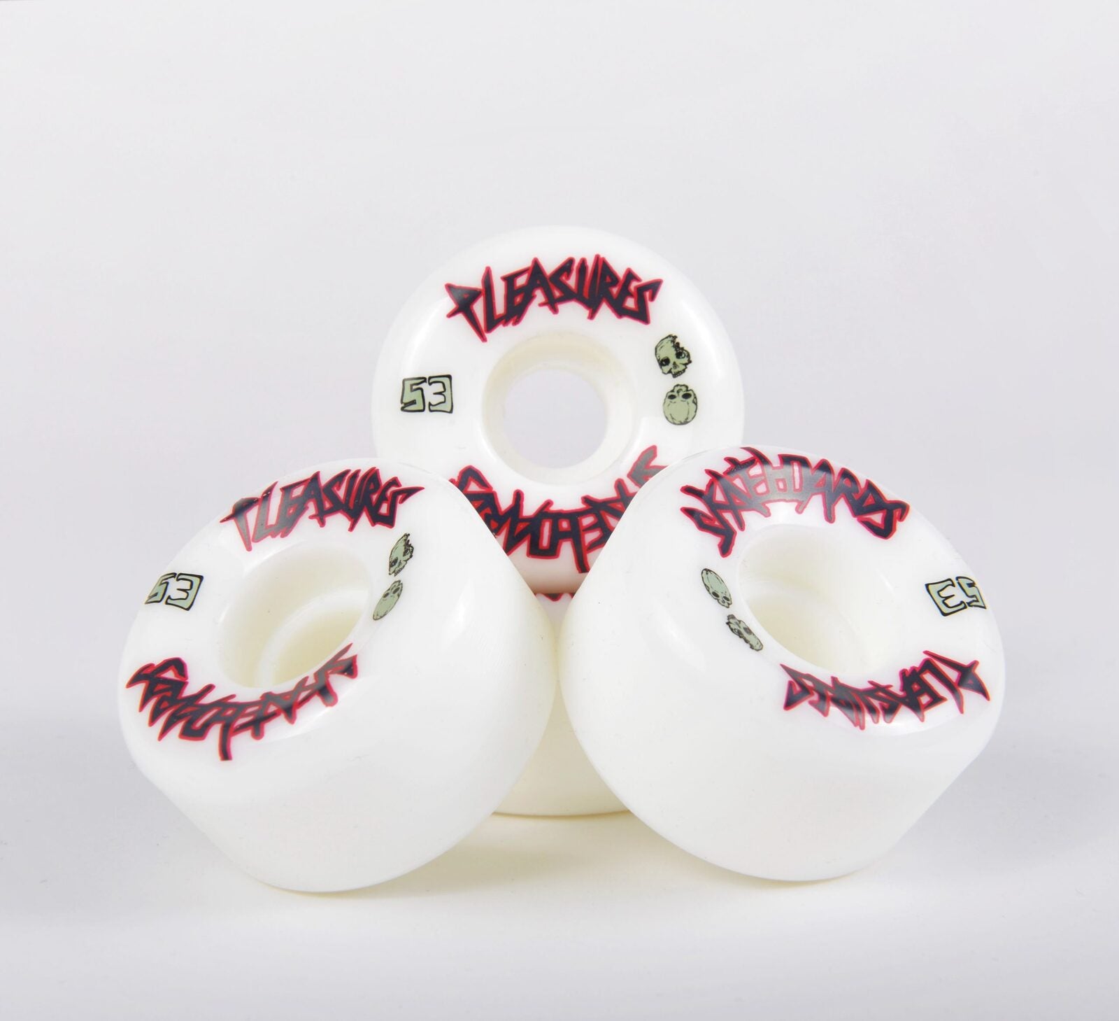Pleasures Skateboards Wheels Skull High Rebound 53mm 99A