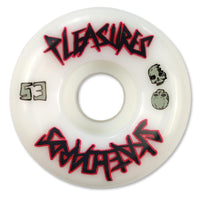 PLEASURES SKATEBOARDS WHEELS SKULL HIGH REBOUND 53MM 99A