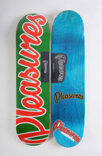 pleasures logo deck
