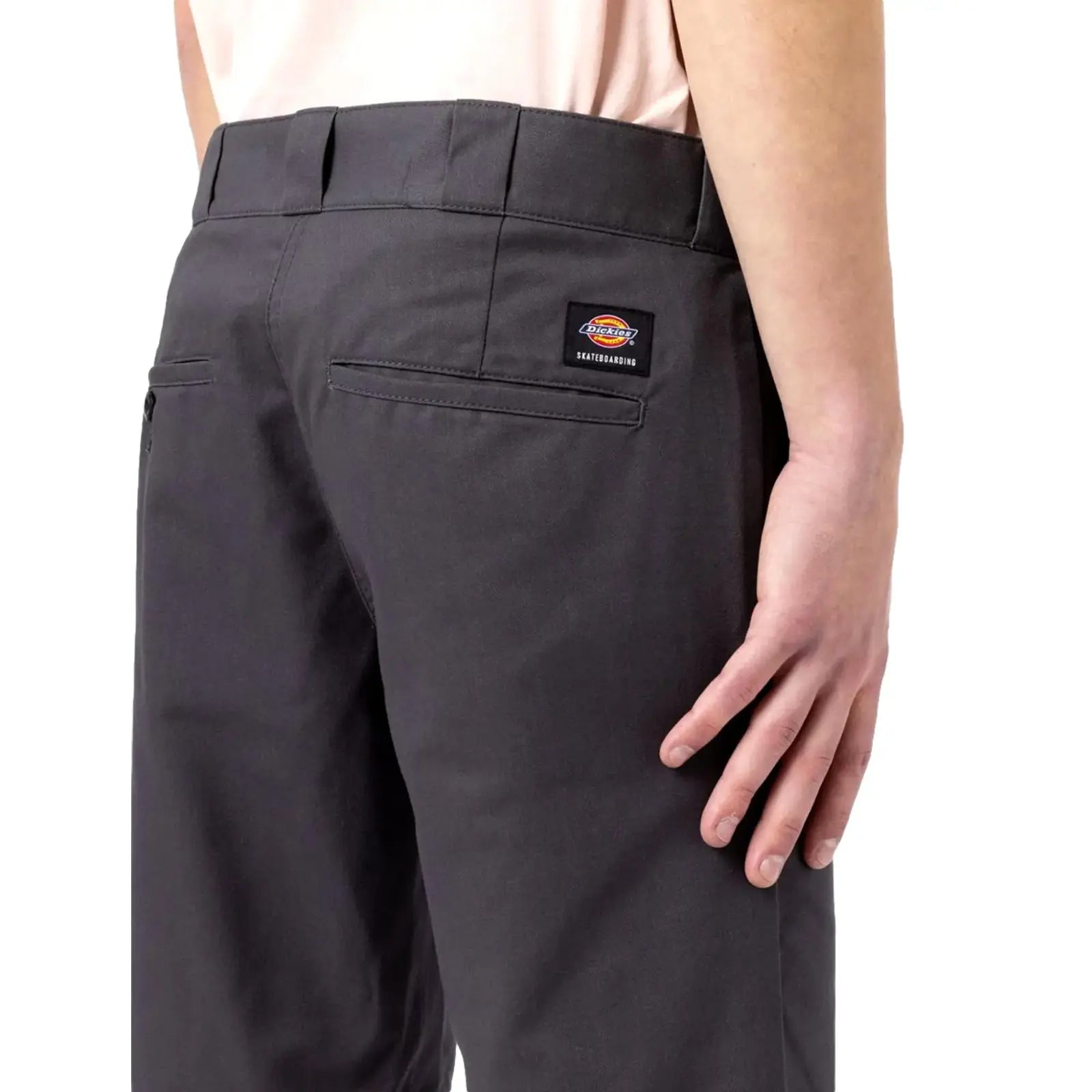 dickies slim flex short grey