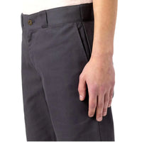 dickies slim flex short grey