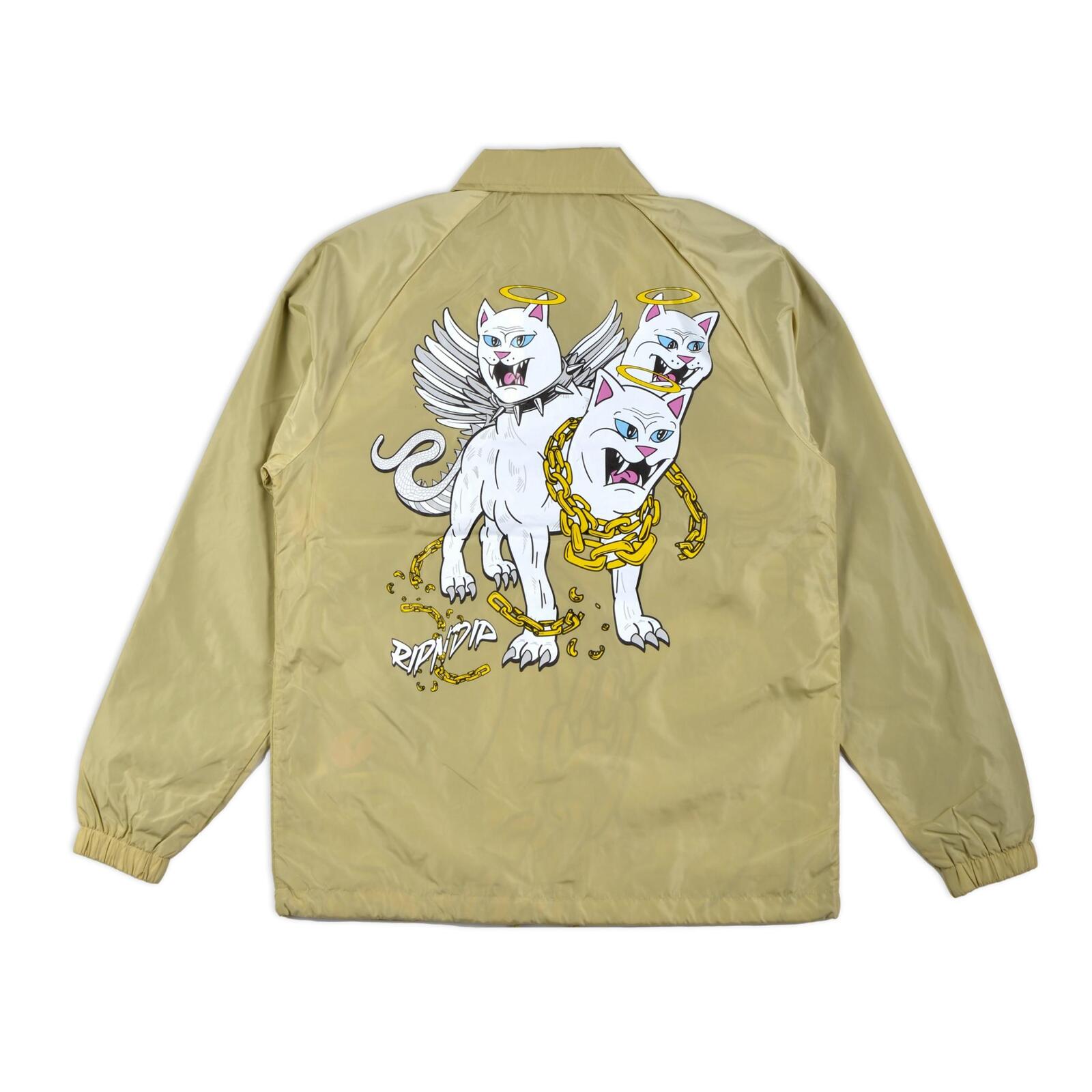 RIPNDIP 3 HEADS COACH JACKET KHAKI