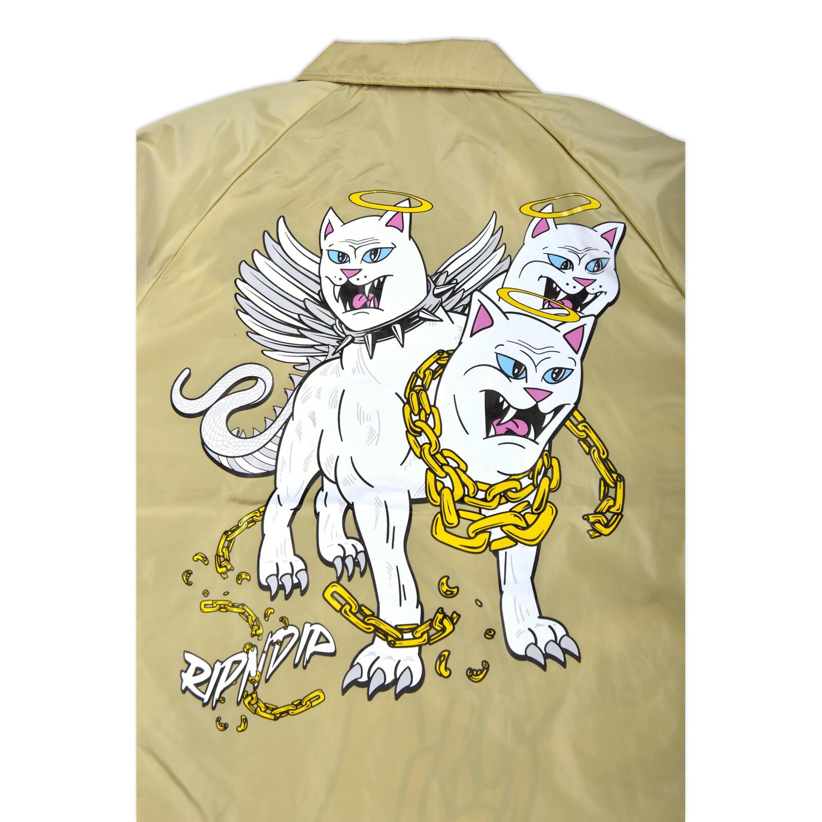 RIPNDIP 3 HEADS COACH JACKET KHAKI