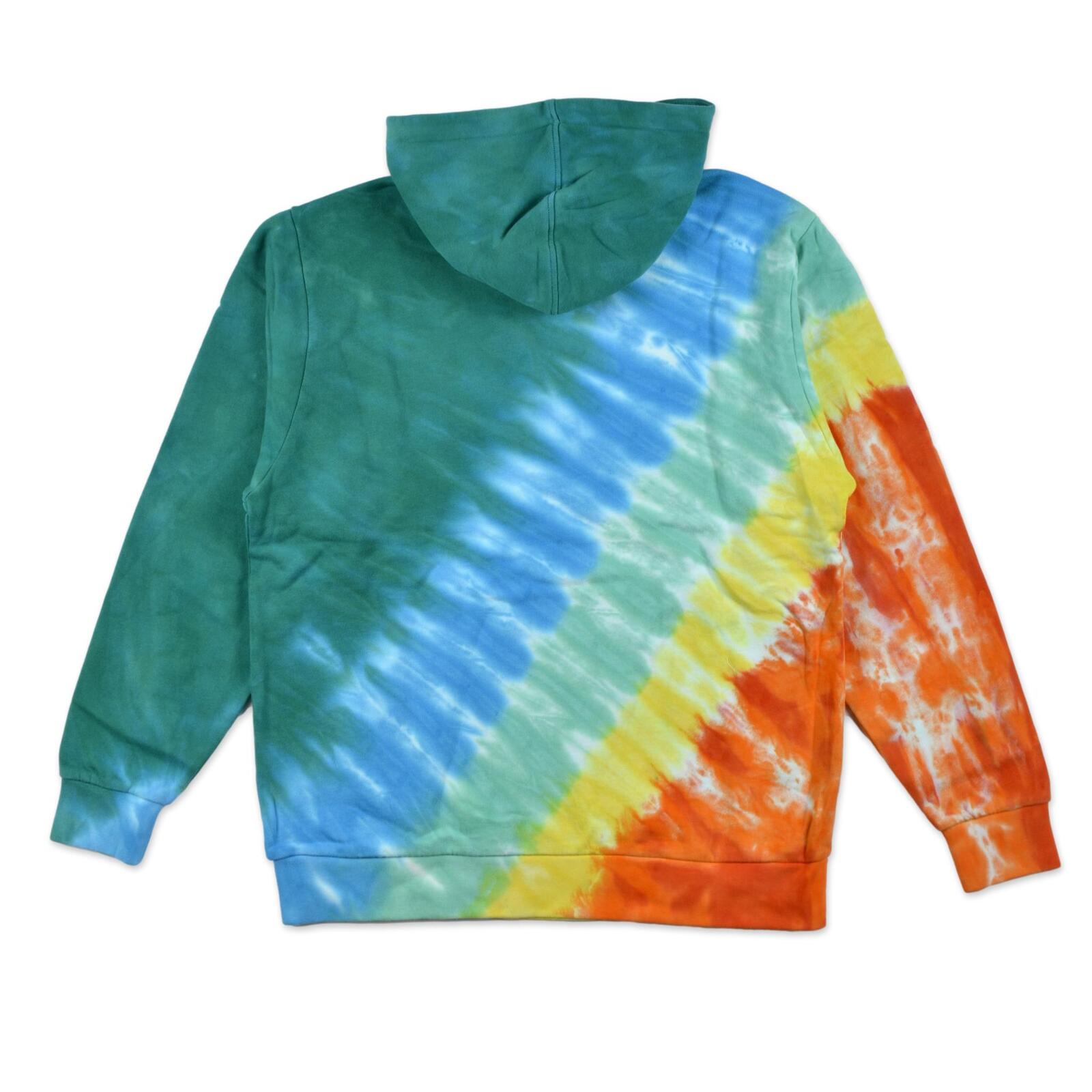 RIPNDIP PRISMA HOODIE TEAL RAINBOW DYE FELPA