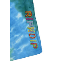 RIPNDIP PRISMA SWEAT SHORTS TEAL RAINBOW DYE