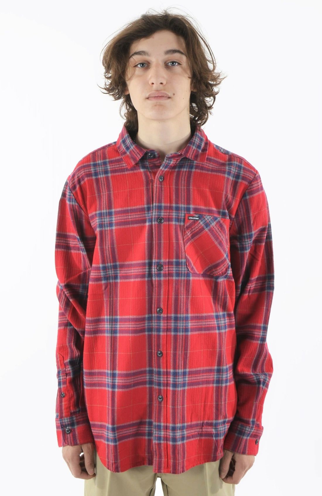 VOLCOM CAMICIA RED CADEN PLAID