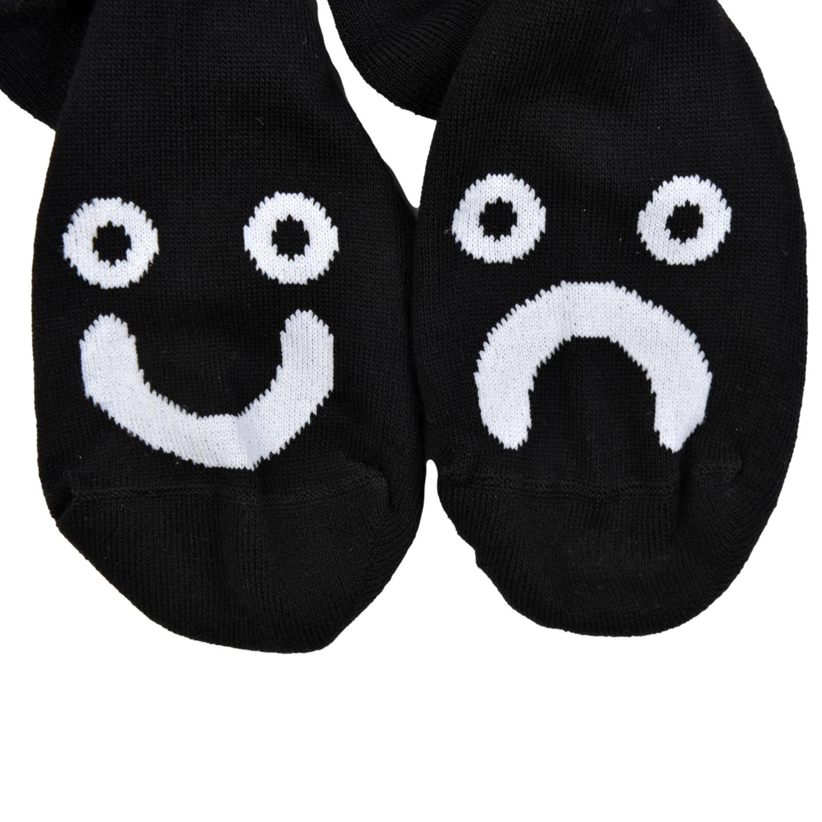 POLAR CALZE HAPPY SAD BLACK WHITE 39/42