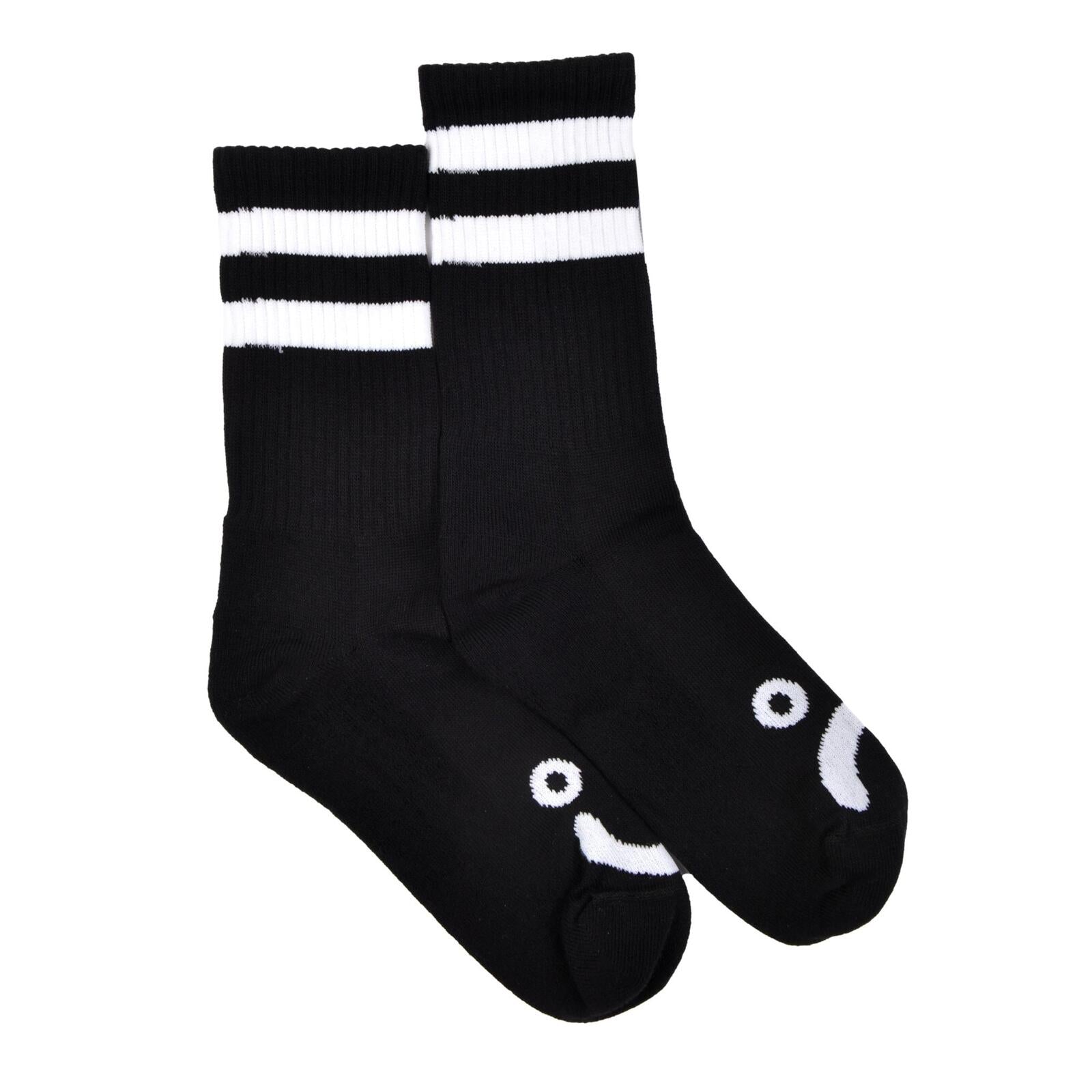 POLAR CALZE HAPPY SAD BLACK WHITE 39/42