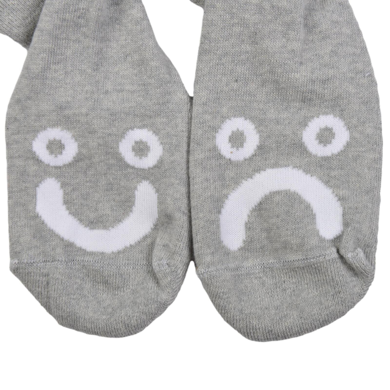 POLAR HAPPY SAD GREY SOCKS