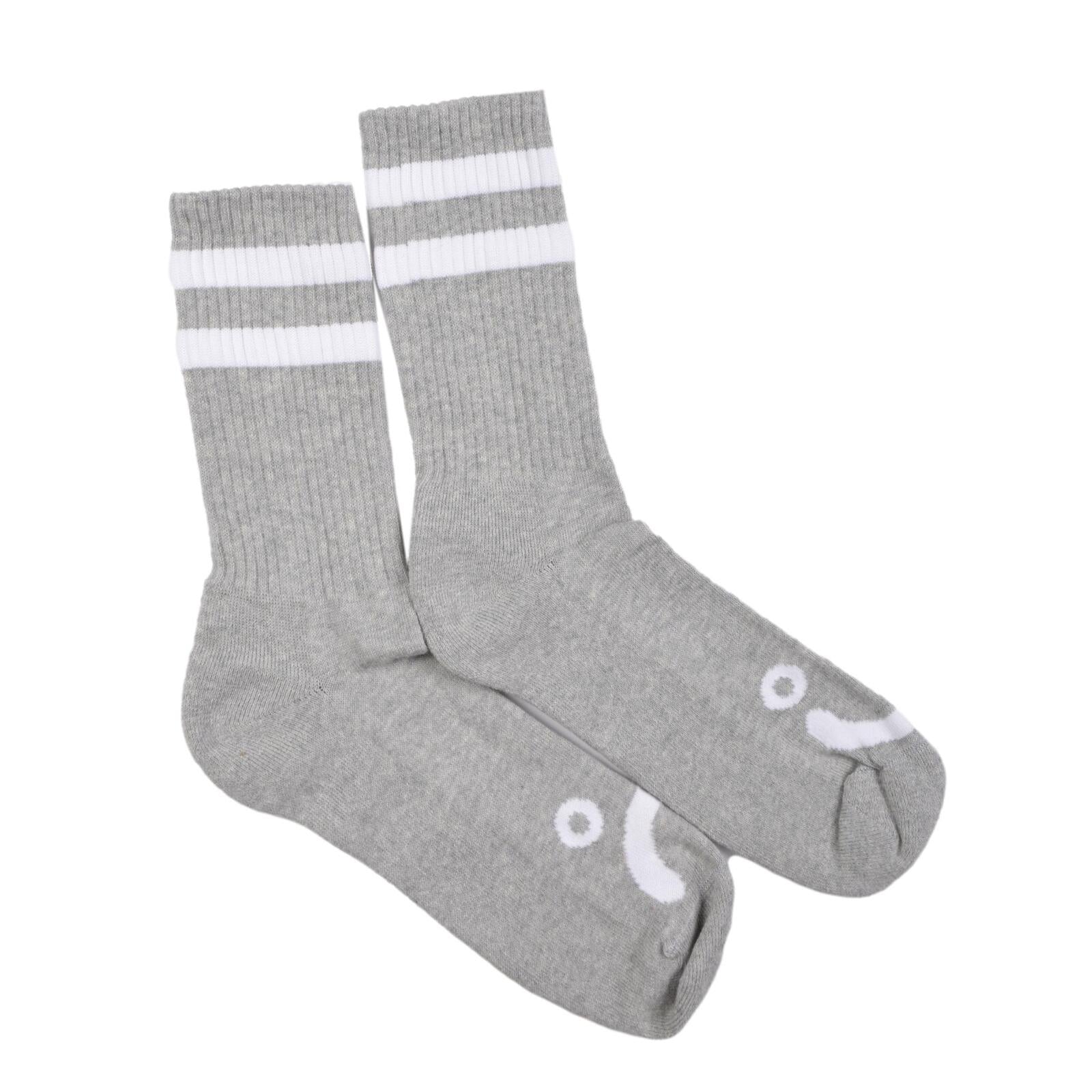 POLAR HAPPY SAD GREY SOCKS