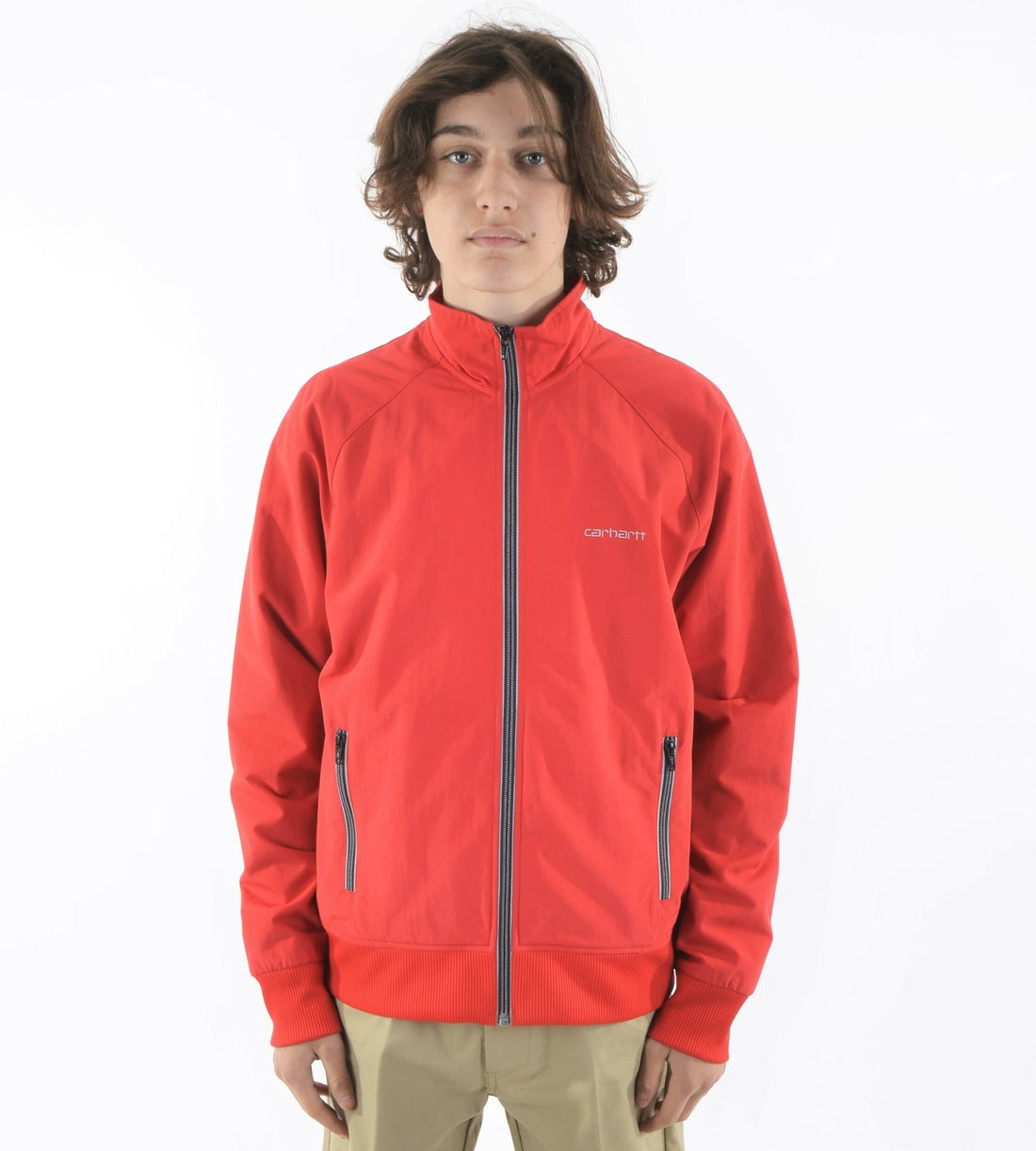 CARHARTT WINDBREAKER FULL ZIP JACKET RED