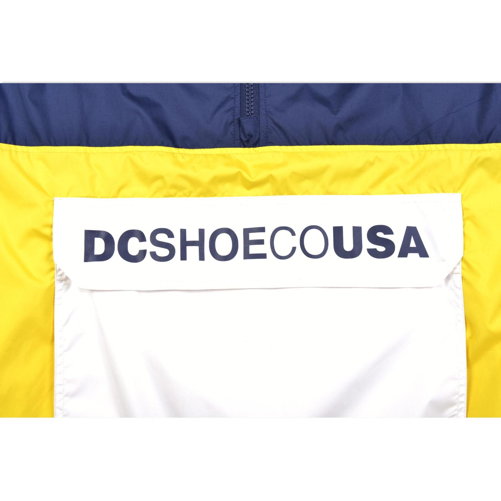 DC SHOE WINDBRAKER IMPERMEABILE GIALLO BLU