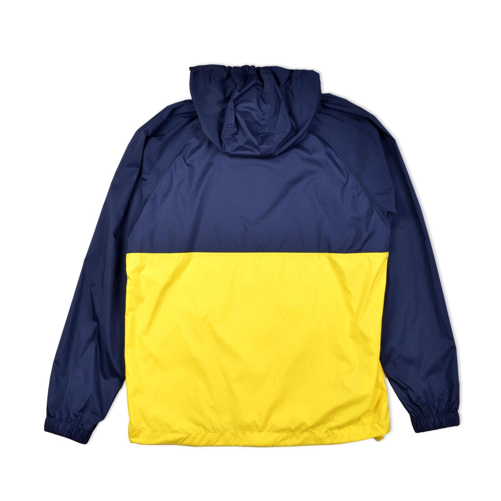 DC SHOE WINDBRAKER IMPERMEABILE GIALLO BLU