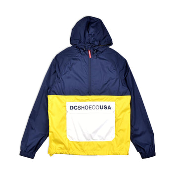 DC SHOE WINDBRAKER IMPERMEABILE GIALLO BLU